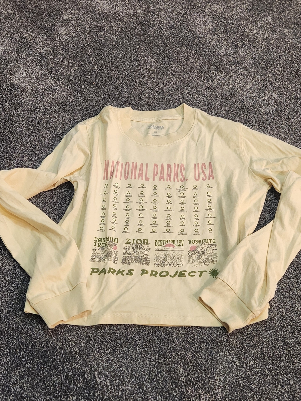 Parks Project National Parks Checklist Tee. - National Parks, USA XS